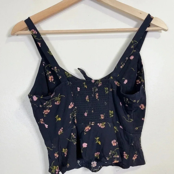 Aritzia Wilfred Bow Tank Floral Peplum Camisole - Picture 7 of 10